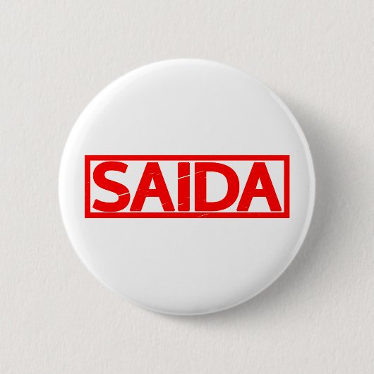 Badge Rond 5 Cm Timbre de Saida (Devant)