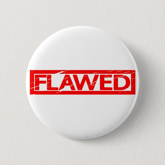 Badge Rond 5 Cm Timbre défectueux (Devant)