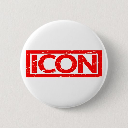 Badge Rond 5 Cm Timbre d'icône (Devant)
