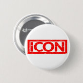 Badge Rond 5 Cm Timbre d'icône (Devant & derrière)