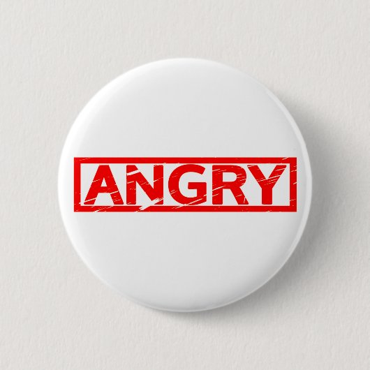 Badge Rond 5 Cm Timbre en colère (Devant)