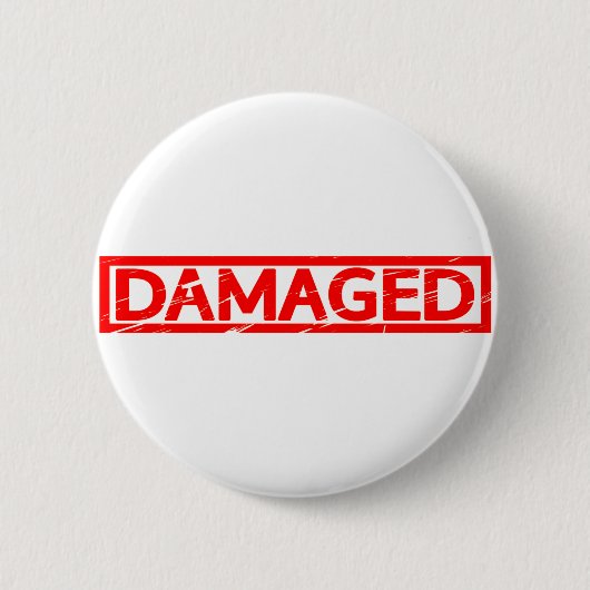 Badge Rond 5 Cm Timbre endommagé (Devant)