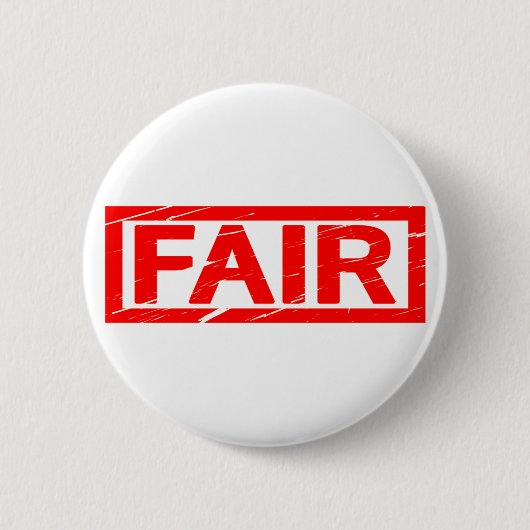Badge Rond 5 Cm Timbre équitable (Devant)