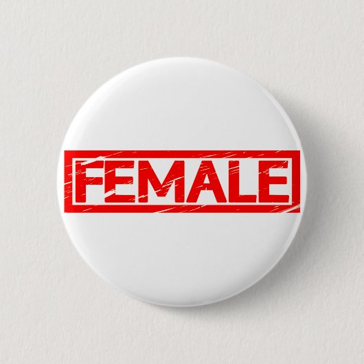 Badge Rond 5 Cm Timbre féminin (Devant)
