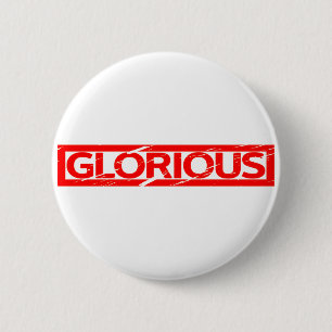 Badge Rond 5 Cm Timbre glorieux