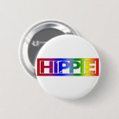 Badge Rond 5 Cm Timbre hippie (Devant & derrière)