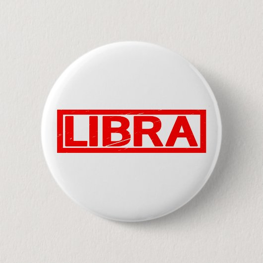 Badge Rond 5 Cm Timbre Libra (Devant)