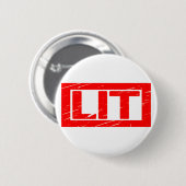 Badge Rond 5 Cm Timbre Lit (Devant & derrière)