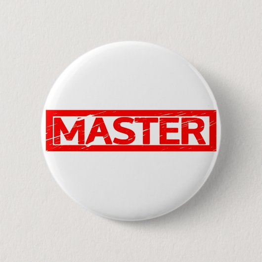 Badge Rond 5 Cm Timbre maître (Devant)