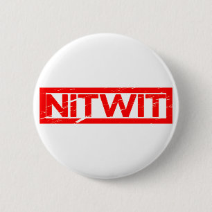 Badge Rond 5 Cm Timbre Nitwit