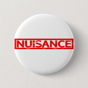 Badge Rond 5 Cm Timbre nuisant