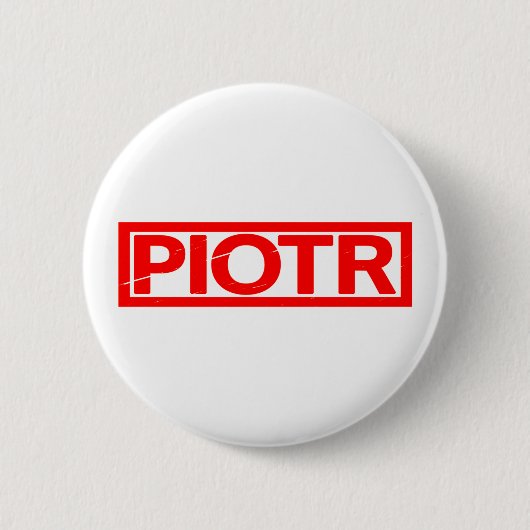Badge Rond 5 Cm Timbre Piotr (Devant)