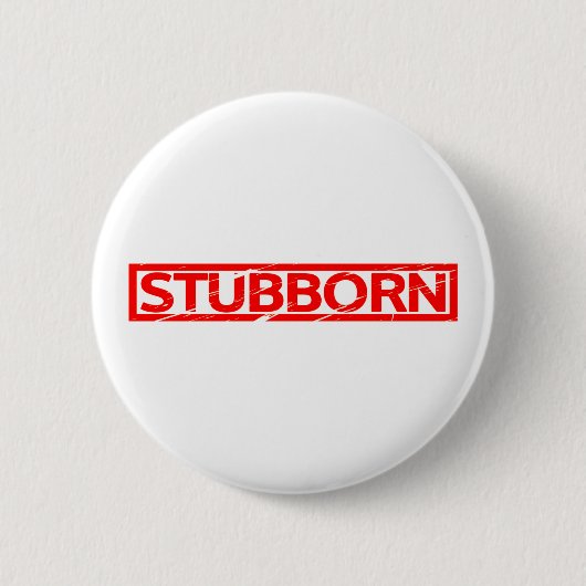 Badge Rond 5 Cm Timbre têtu (Devant)