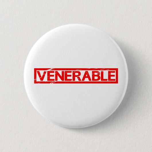 Badge Rond 5 Cm Timbre vénérable (Devant)