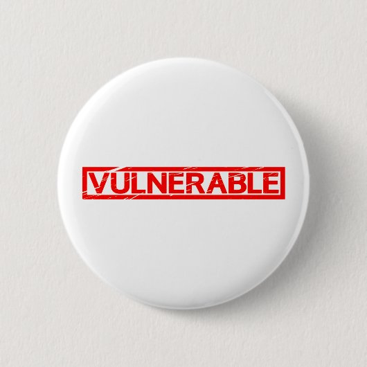 Badge Rond 5 Cm Timbre vulnérable (Devant)