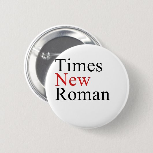 Badge Rond 5 Cm Times New Roman (Devant & derrière)