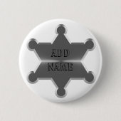 Badge Rond 5 Cm Tin Star Sheriff (Devant)
