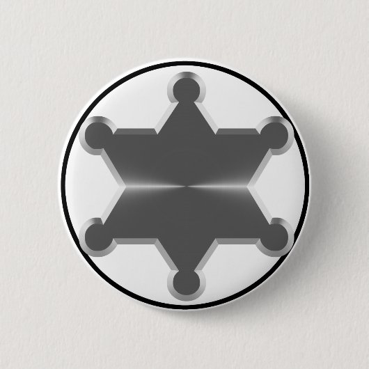 Badge Rond 5 Cm Tin Star Sheriff (Devant)