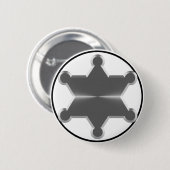 Badge Rond 5 Cm Tin Star Sheriff (Devant & derrière)