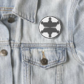 Badge Rond 5 Cm Tin Star Sheriff (En situation)