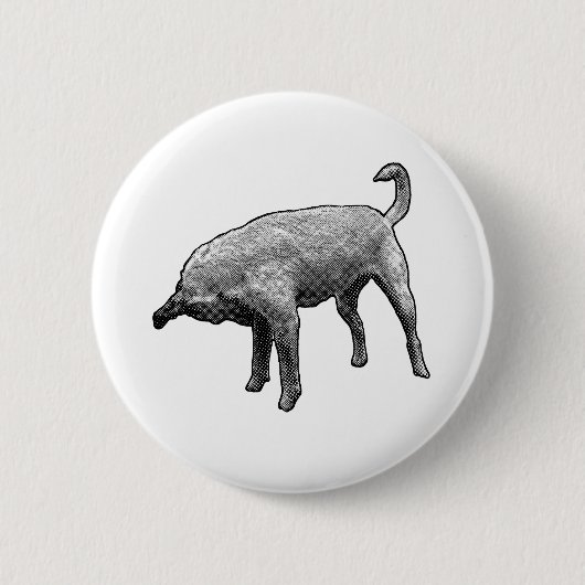 Badge Rond 5 Cm Tiny Turned Head Terrier (Devant)