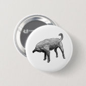 Badge Rond 5 Cm Tiny Turned Head Terrier (Devant & derrière)