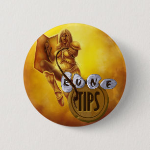 Badge Rond 5 Cm Tip.It a doré le guerrier