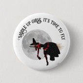 Badge Rond 5 Cm Tipsy Sorcière sur le bouton de la broche de chamb (Devant)