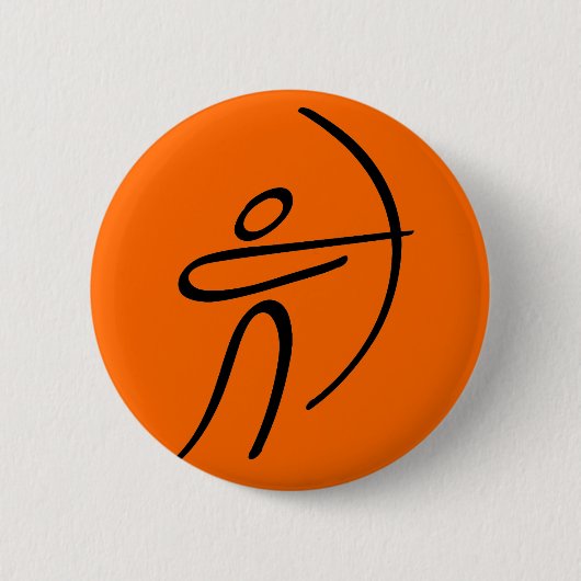 Badge Rond 5 Cm Tir à l'arc (Devant)
