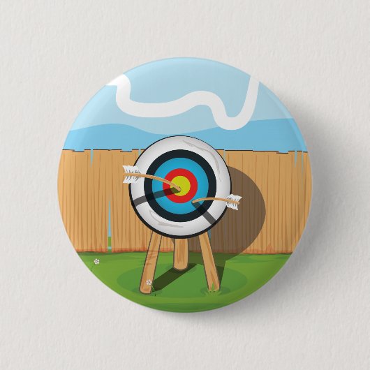 Badge Rond 5 Cm Tir à l'arc (Devant)