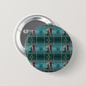 Badge Rond 5 Cm Tir à l'arc et flèche - Archer (Devant & derrière)