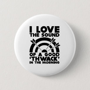 Badge Rond 5 Cm Tir à l'arc   Flèches et vaches tir à l'arc Cadeau