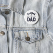 Badge Rond 5 Cm Tir à l'arc Papa Chemise à l'arc pour hommes garço (En situation)