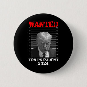 Badge Rond 5 Cm Tir De Mug - Donald Trump Tiré De Mug Recherché Po