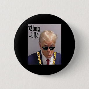 Badge Rond 5 Cm Tir de Mug - Trump Tir de Mug - voyou de la vie -