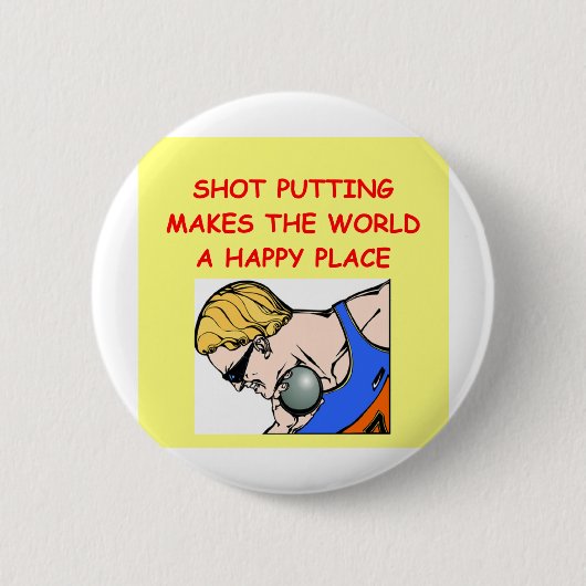 Badge Rond 5 Cm tir mis mettant le putter (Devant)