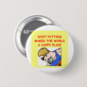 Badge Rond 5 Cm tir mis mettant le putter (Devant & derrière)