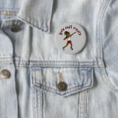 Badge Rond 5 Cm Tir rouge foncé (En situation)