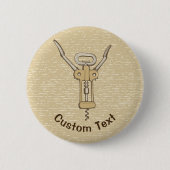 Badge Rond 5 Cm Tire-bouchon (Devant)