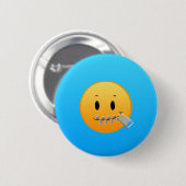 Badge Rond 5 Cm Tirette Emoji (Devant & derrière)