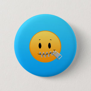 Badge Rond 5 Cm Tirette Emoji