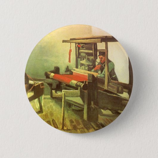 Badge Rond 5 Cm Tissereau face à la roue à rotation gauche Vincent (Devant)