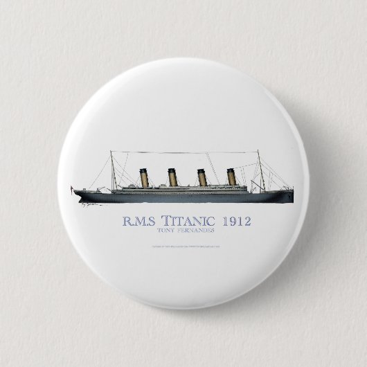 Badge Rond 5 Cm Titanic 1912 1 (Devant)