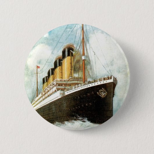 Badge Rond 5 Cm Titanic en mer (Devant)