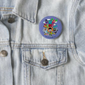 Badge Rond 5 Cm Titans Ados, allez ! | Graphique Flèche d'équipe (En situation)