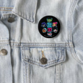 Badge Rond 5 Cm Titans Ados, allez ! | Titans Motif en chef (En situation)