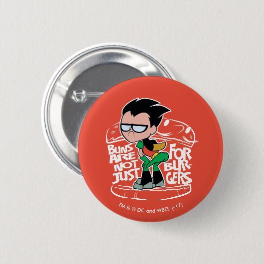 Badge Rond 5 Cm Titans Ados, partez ! | Roboty Booty Scooty Buns (Devant & derrière)