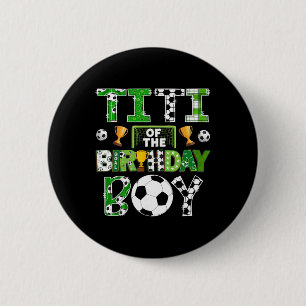 Badge Rond 5 Cm Titi du joueur de football du garçon d'anniversair