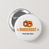 Badge Rond 5 Cm Titre humoristique de l'anneau d'oignon (Devant & derrière)