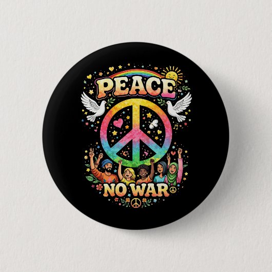 Badge Rond 5 Cm Titre : La paix plutôt que la guerre (Devant)